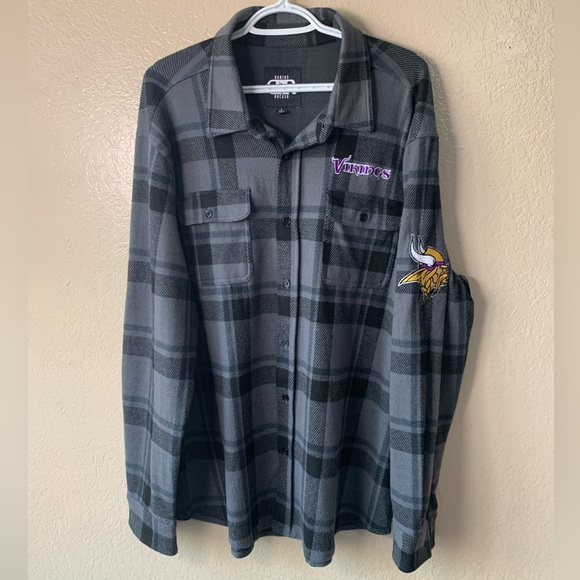 Darius Rucker Collection Other - DARIUS RUCKER COLLECTION Minnesota Vikings Plaid Button Down Shirt Size L